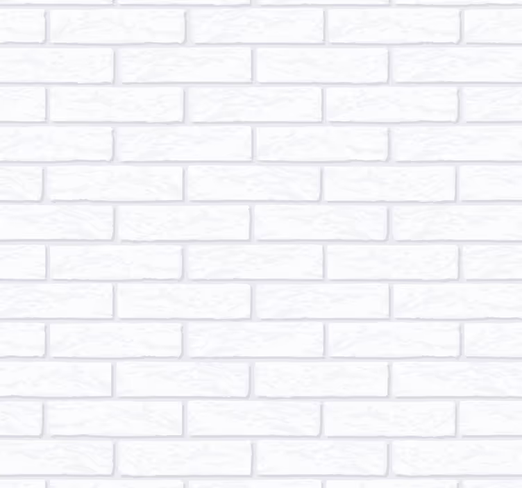 Carta da parati effetto mattoni bianchi - TenStickers