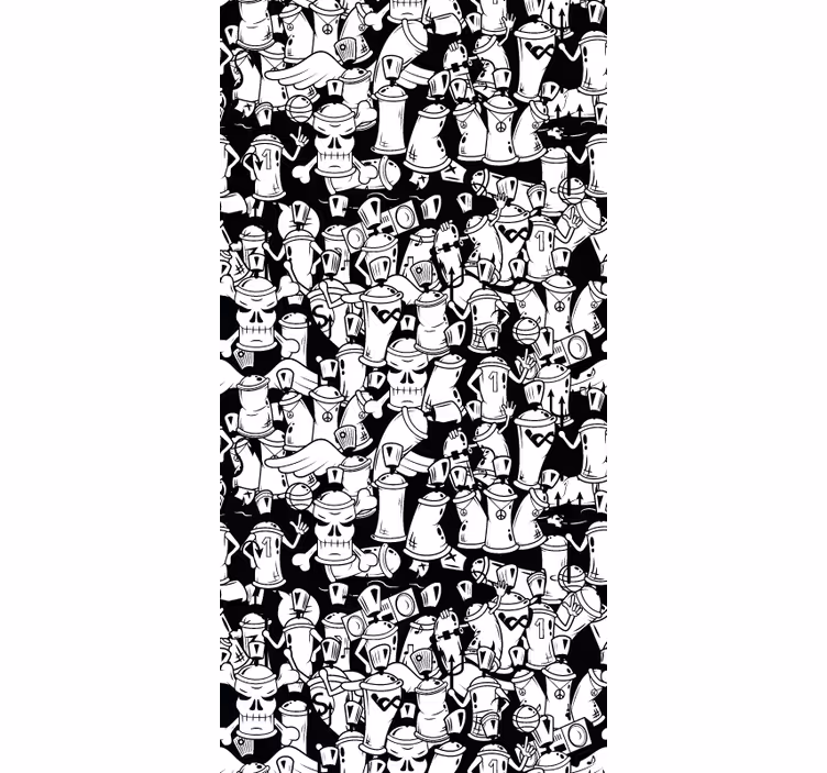 Carta da parati natura botaniche monocromatiche - TenStickers