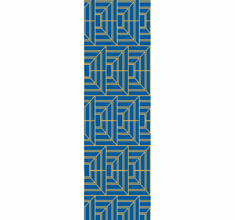 Carta da parati geometrica labirinto angolare - TenStickers