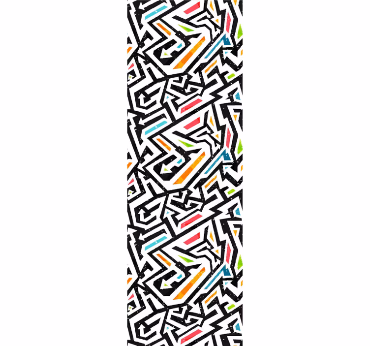 Carta da parati camera ragazzi caos geometrico - TenStickers