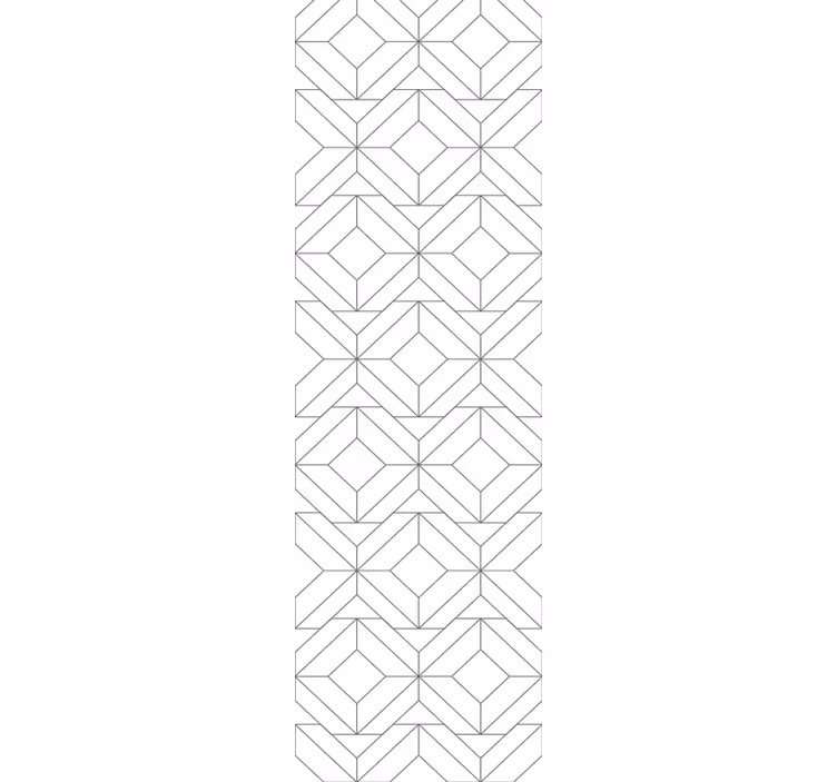 Carta da parati geometrica modello cubico - TenStickers