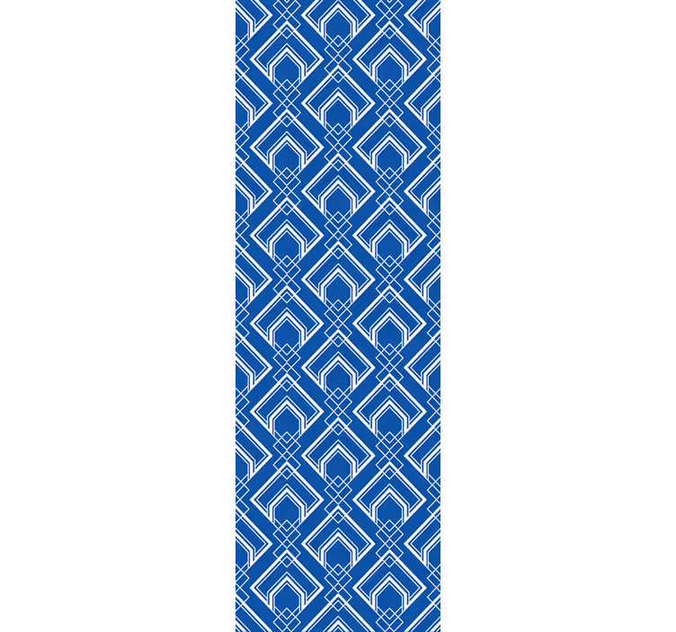 Carta da parati geometrica motivo geometrico blu - TenStickers