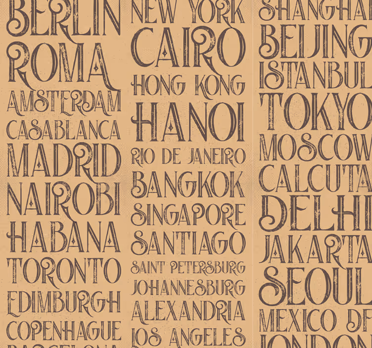 Carta da parati citta' del mondo - TenStickers