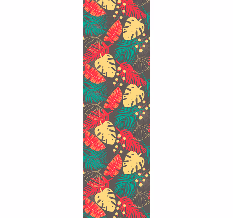 Carta da parati giungla motivo monstera tropicale - TenStickers
