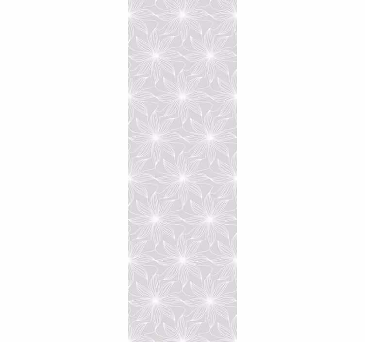 Carta da parati grigia geometrie floreali - TenStickers