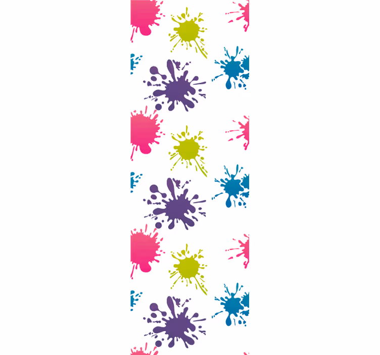 Carta da parati astratta schizzi colorati - TenStickers