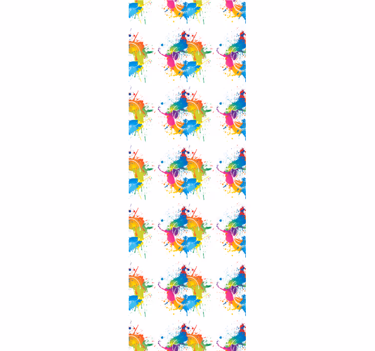 Carta da parati artistica effetto vernice schizzata - TenStickers