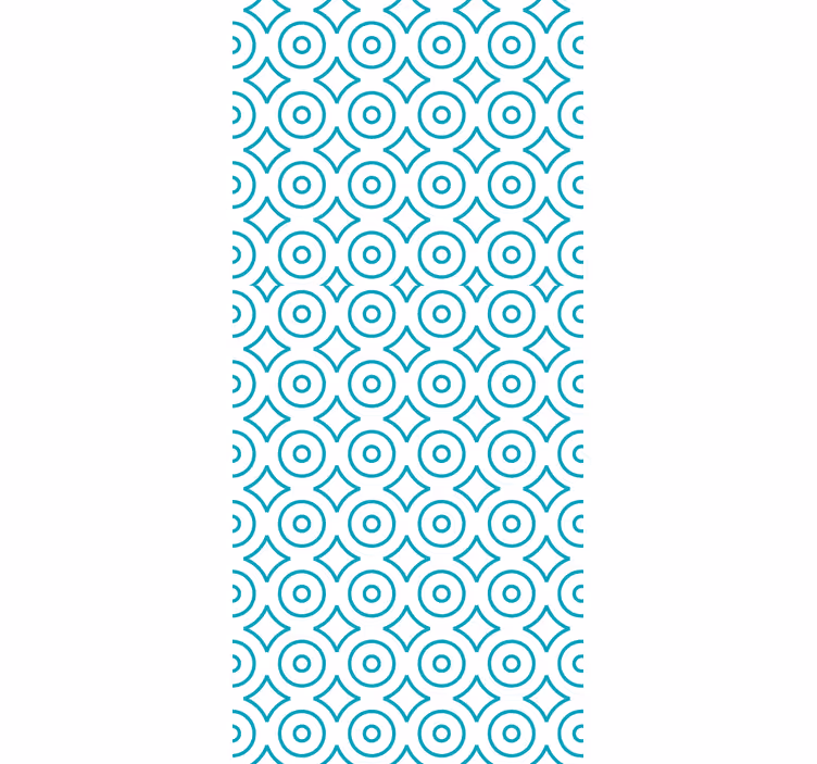 Carta da parati geometrica motivo geometrico circolare - TenStickers