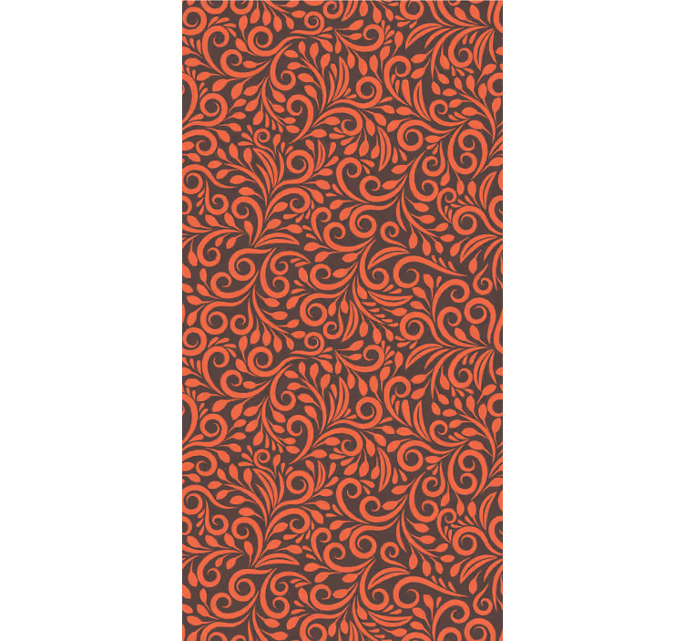 Carta da parati floreale turbinii decorati - TenStickers