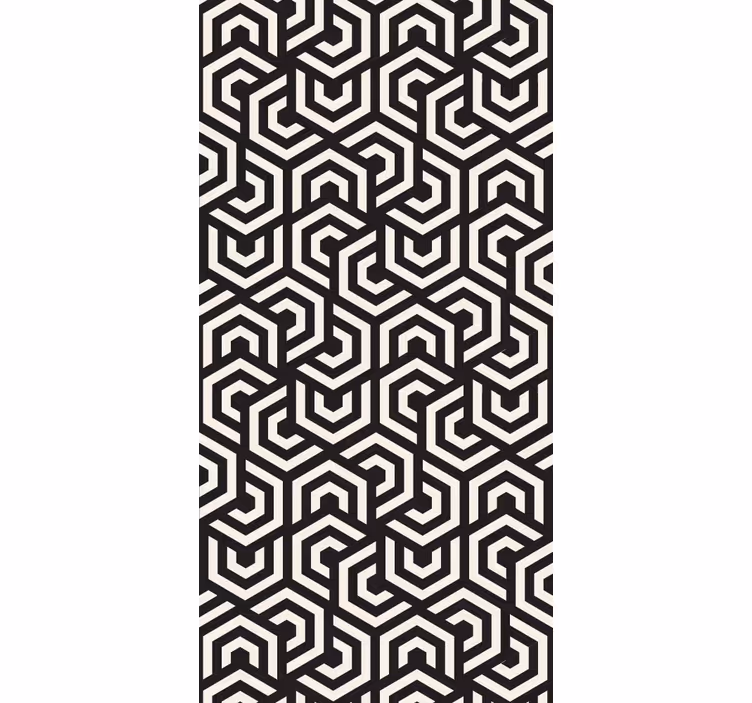 Carta da parati geometrica disegno labirintico - TenStickers
