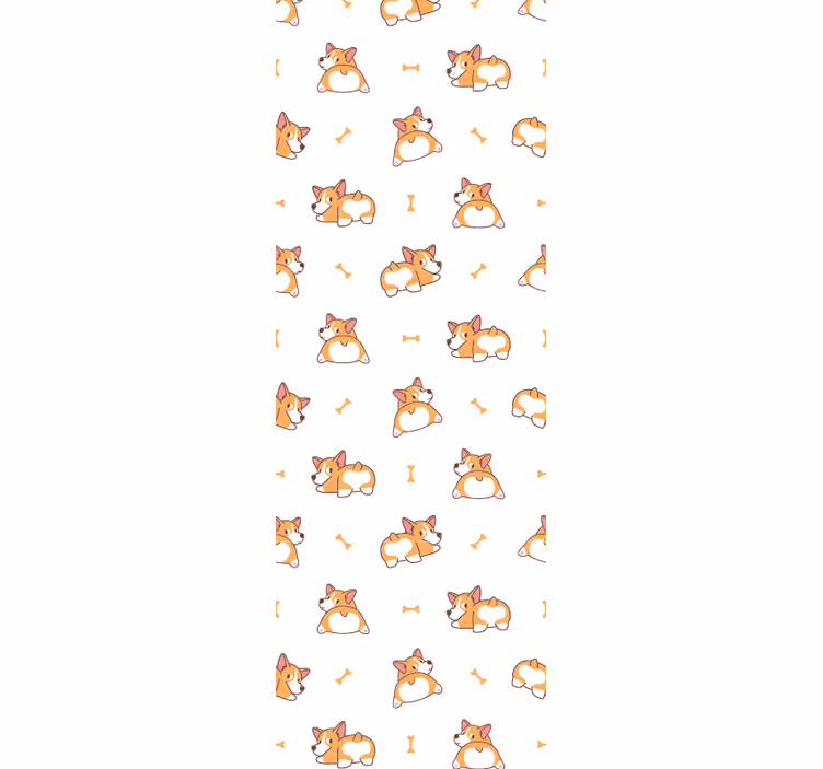 carta da parati cani corgi giocosi - TenStickers