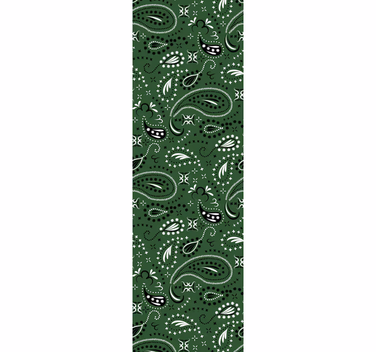 Carta da parati nordica motivo paisley nordico - TenStickers