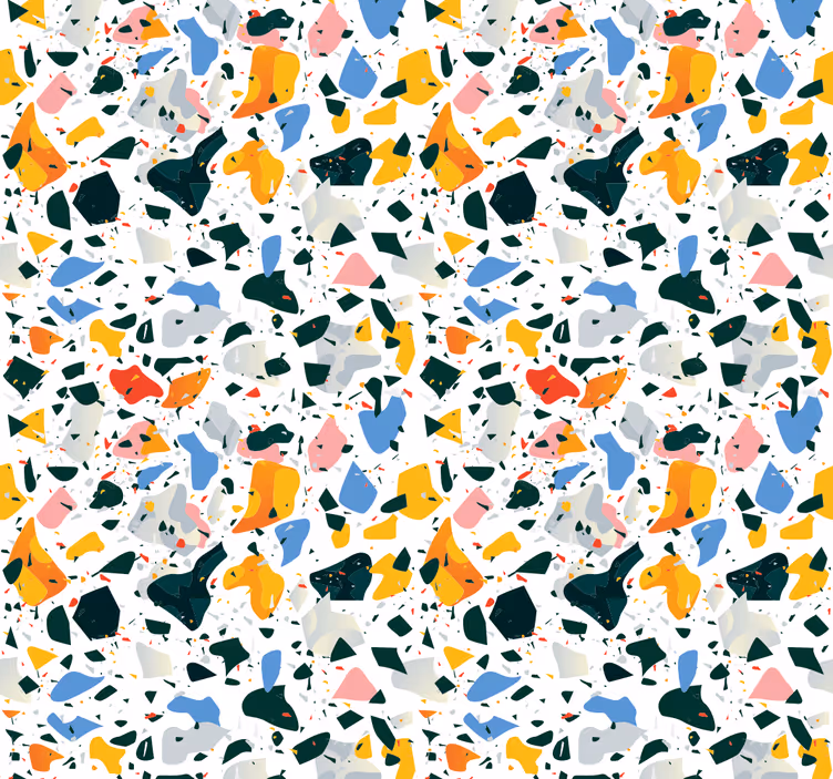 Carta da parati moderna texture terrazzo colorato - TenStickers