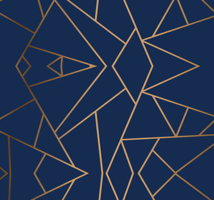 Carta da parati geometrica linee angolari astratte - TenStickers