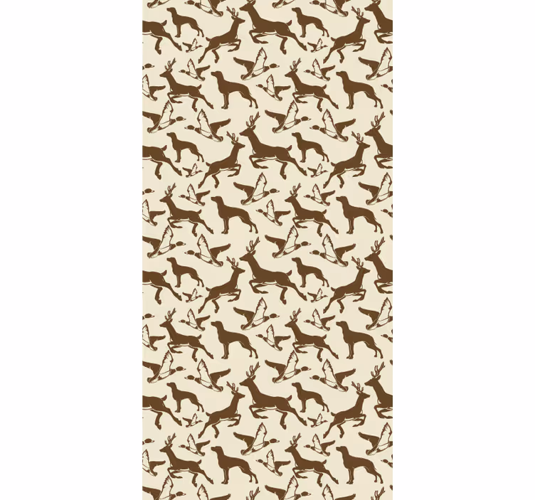 Carta da parati animali modello di cervo che salta - TenStickers