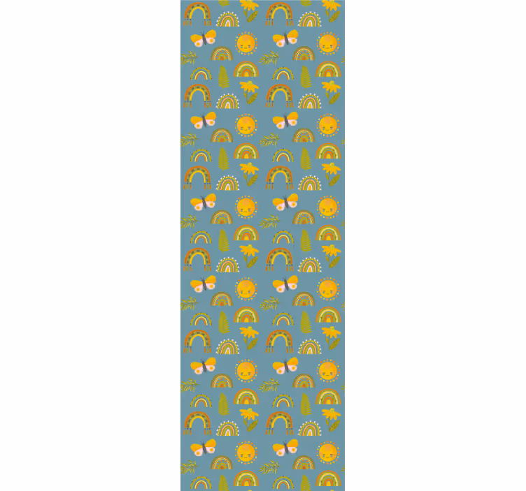 Carta da parati farfalle modelli di natura allegra - TenStickers
