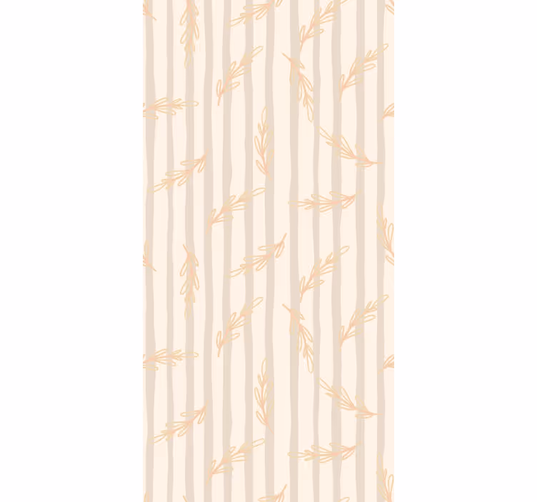 Carta da parati foglie sagome di bambù - TenStickers