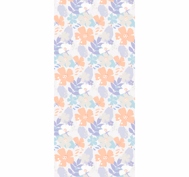 Carta da parati floreale stampa di petali floreali - TenStickers
