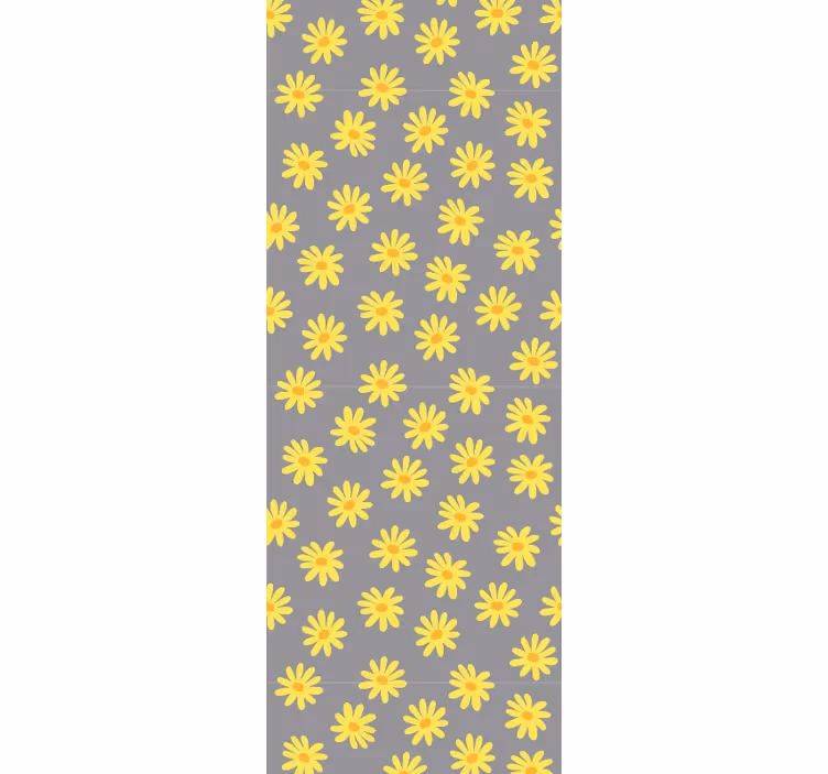 Carta da parati floreale motivo floreale del sole - TenStickers