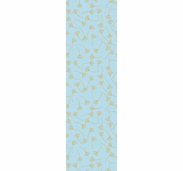 Carta da parati floreale linea artistica botanica - TenStickers