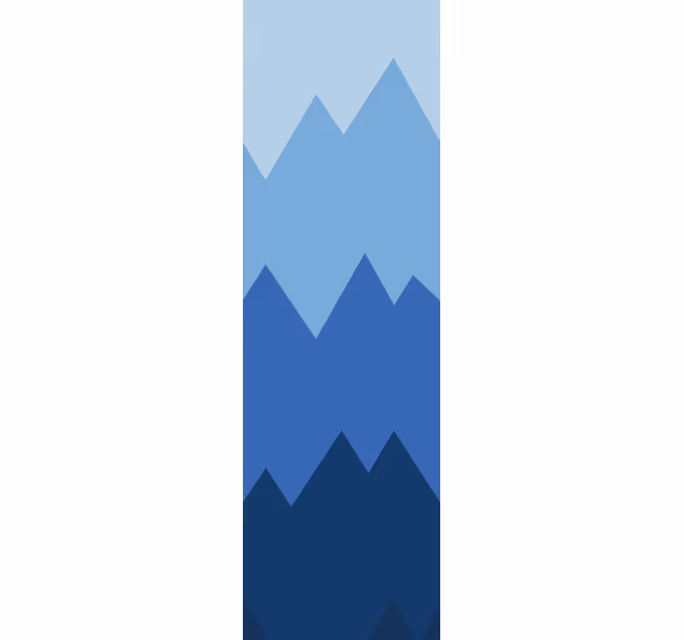 Carta da parati geometrica modello di picchi di montagna - TenStickers