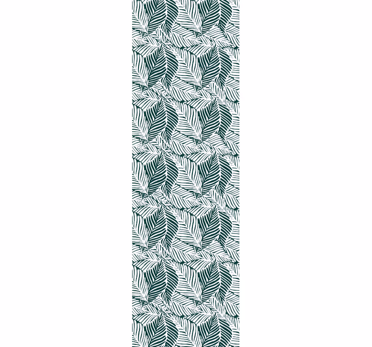 Carta da parati foglie motivo camera da letto verde - TenStickers