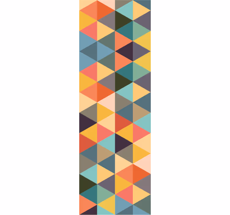 Carta da parati geometrica triangoli colorati - TenStickers