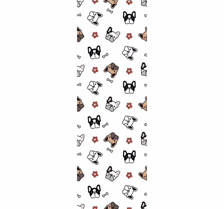 carta da parati cani insieme di doodle canino - TenStickers