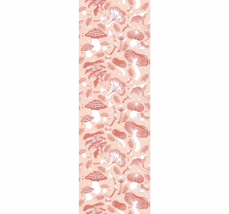 Carta da parati artistica motivo di funghi - TenStickers
