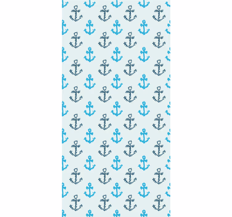 Carta da parati bagno modello di ancoraggio nautico - TenStickers