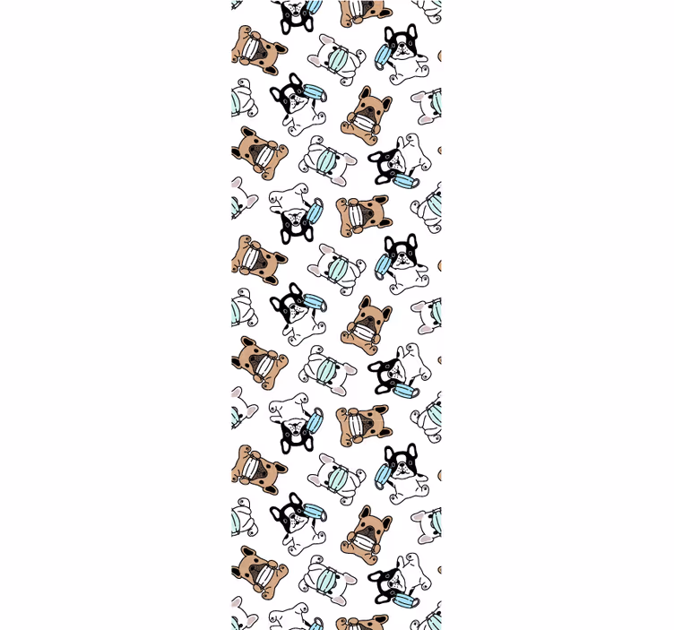 carta da parati cani pattinatori canini - TenStickers
