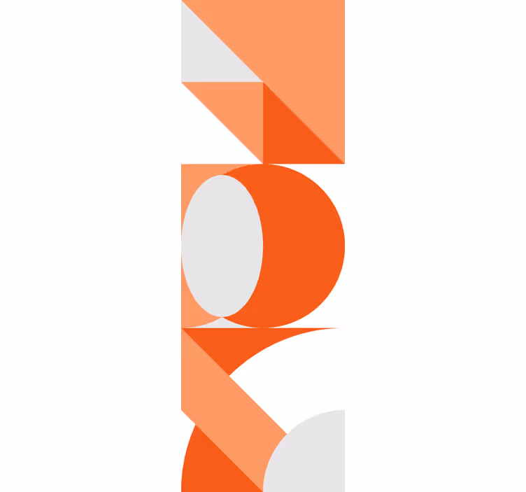 Carta da parati geometrica fusione del cerchio geometrico - TenStickers