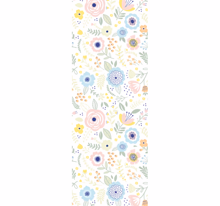 Carta da parati floreale motivo giardino floreale - TenStickers
