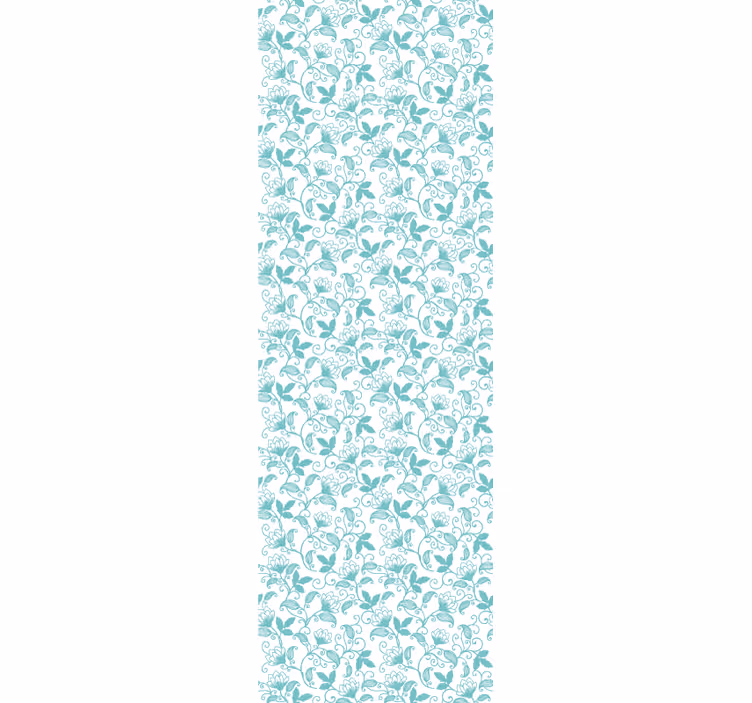 Carta da parati foglie pergamene ornate - TenStickers