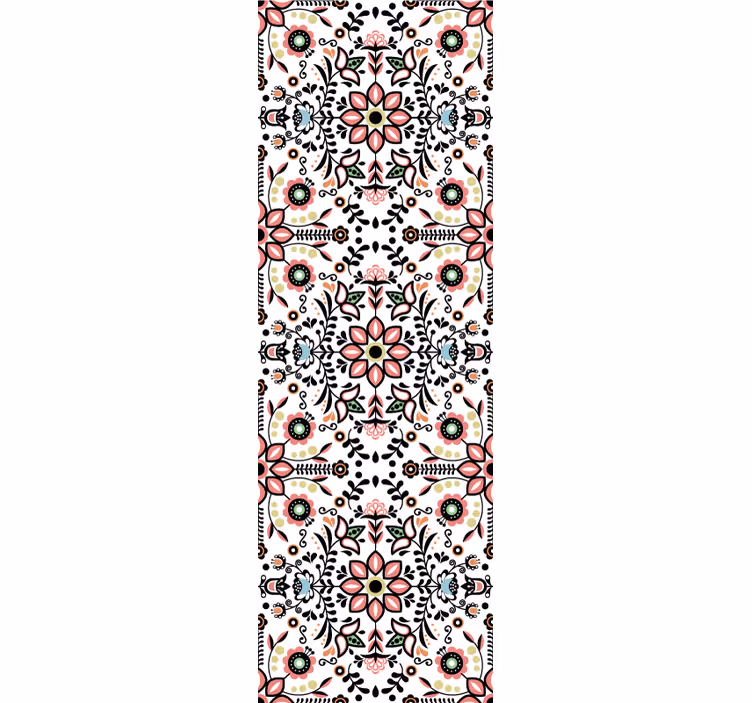 Carta da parati floreale motivo ornamentale - TenStickers