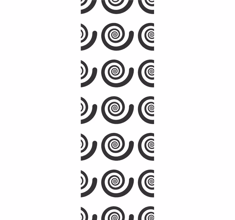 Carta da parati geometrica motivo a spirale - TenStickers