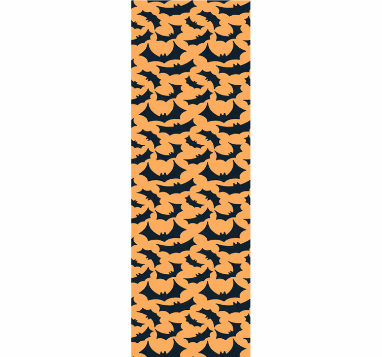 Carta da parati halloween con motivo pipistrelli - TenStickers
