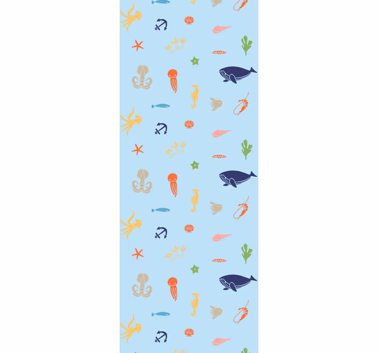 Carta da parati animali modello di fauna oceanica - TenStickers
