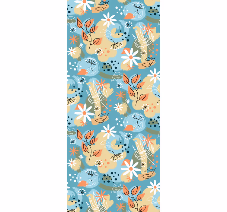 Carta da parati floreale vento fiorito - TenStickers