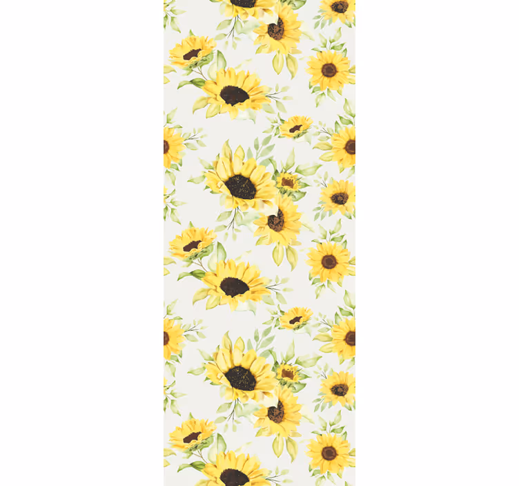 Carta da parati floreale delizia del girasole - TenStickers
