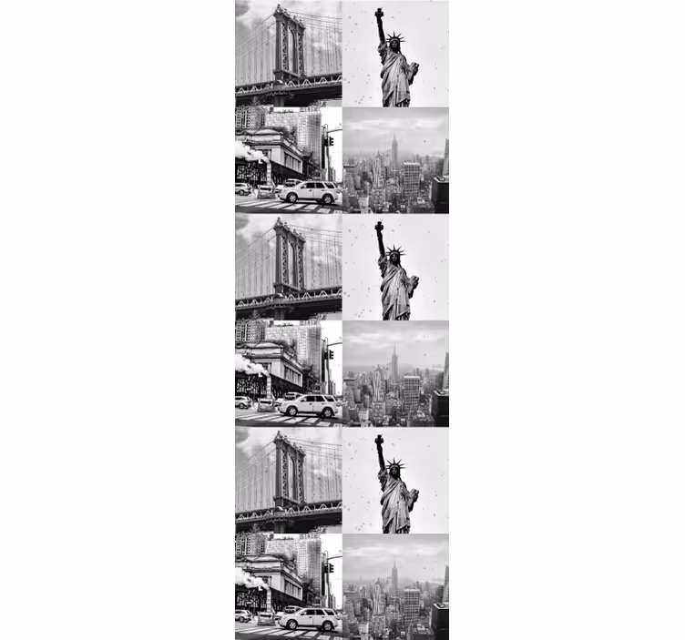 Carta da parati new york montaggio urbano - TenStickers