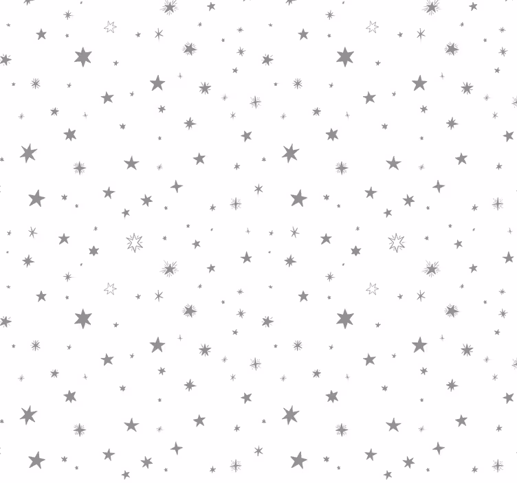 Carta da parati stelle Sfondo grigio con stelle bianche - TenStickers