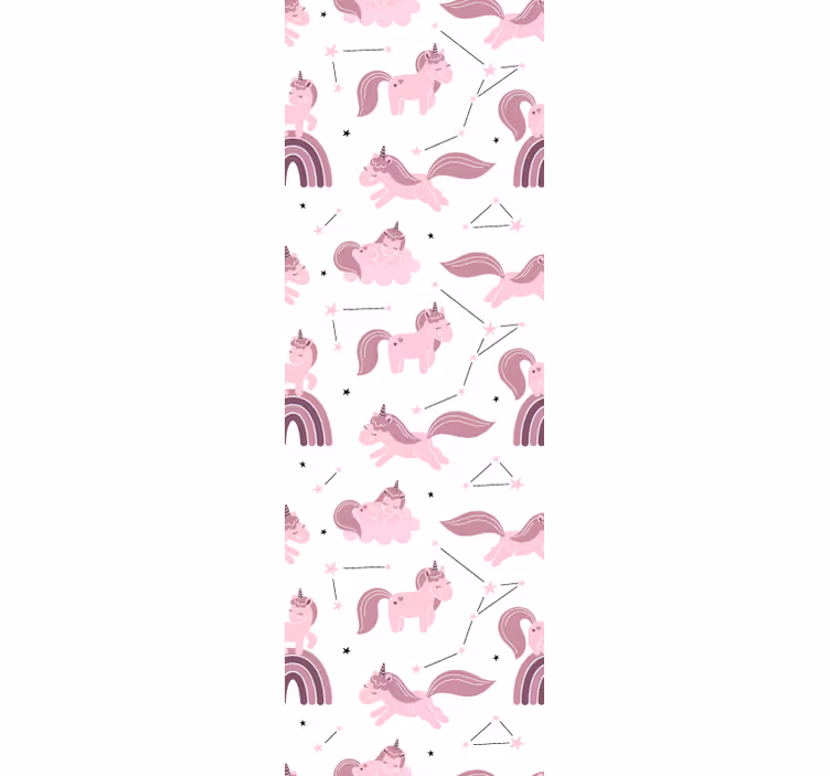 Carta da parati cameretta modello unicorno fantasy - TenStickers