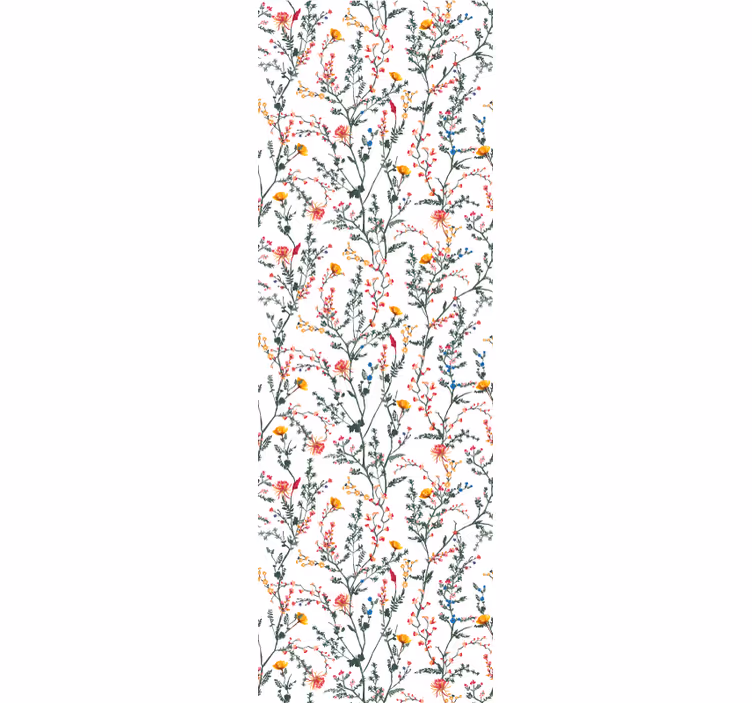 Carta da parati floreale diffusione botanica floreale - TenStickers
