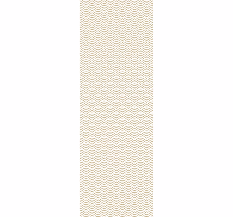 Carta da parati ornamentale motivo a onde geometriche - TenStickers