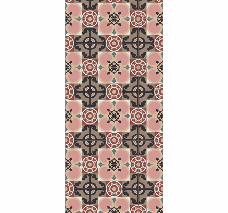 Carta da parati ornamentale intricato disegno geometrico - TenStickers