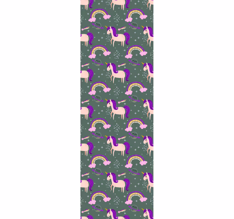 Carta da parati animali creature mitiche e archi colorati - TenStickers