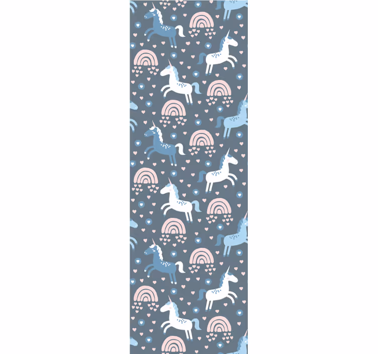 Carta da parati animali motivo arcobaleno giraffa - TenStickers