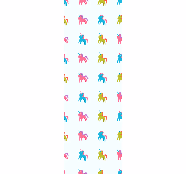 Carta da parati animali unicorni colorati - TenStickers