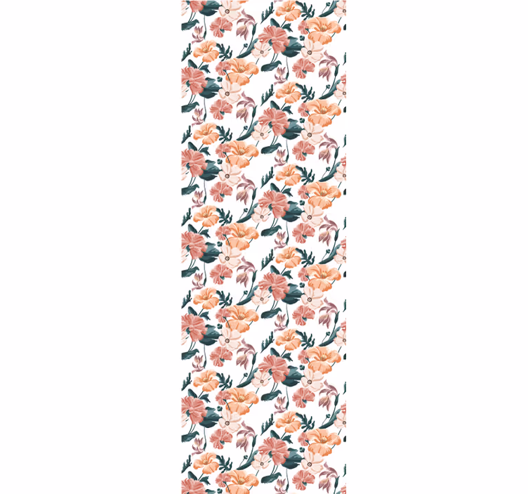 Carta da parati floreale ripetizione floreale - TenStickers